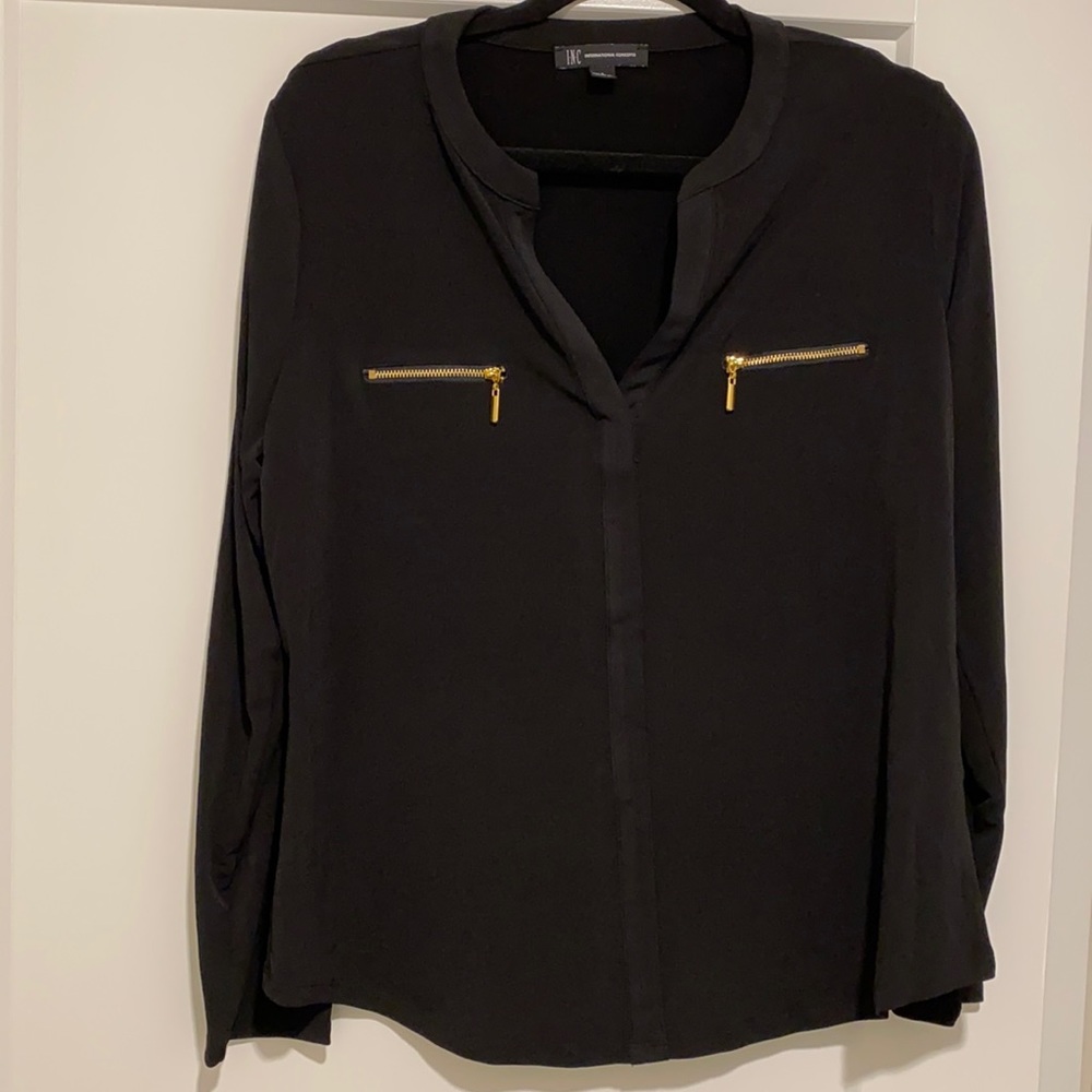 INC black dressy top